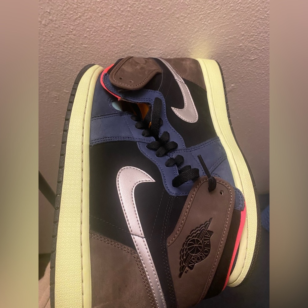 Gently used size 10.5 Tokyo Bio hack Jordan 1 high